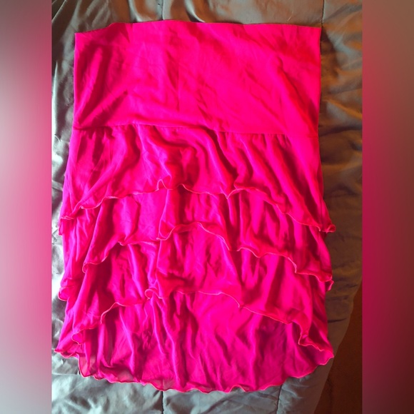 🌺Vibrant Hot Pink Layered Swim Coverup S/M 🌺 - Picture 11 of 11